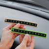 Car Temporary Parking Card Phone Number Card Plate Telephone Number Stop Luminous Parking Aid Garage Car Interior