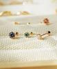 Minimalpiercing 14K Moissanite Diamond Queen Piercing Earrings