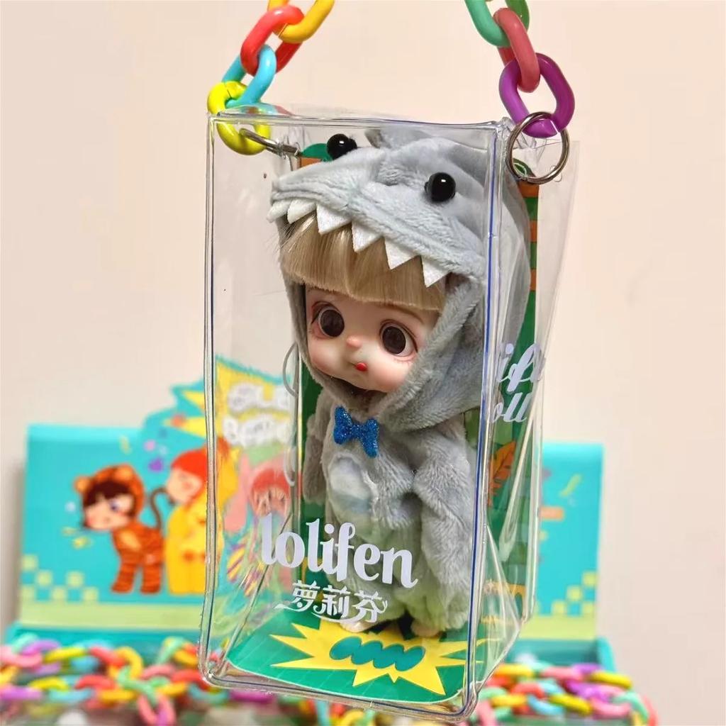 13cm Mini panenka BJD kloubové tělo Úsměv Překvapený výraz Panenky pro dívky Série zvířecích kostýmů Dárek pro dívku Anime SD