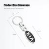 Breloczek do kluczy samochodowych KIA Odznaka Auto Metalowy Breloczek Do Kia Sportage Carnival Seltos Sorento Rio Borrego Ceed Forte K3 K4 K5 K7 K9 EV3 EV6 gbnkr30