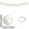 Faux Pearl Bead String Pendant Premium, Versatile Elegant, DIY Home Decor Hanging Decor, Simulated Pearl Bead for Indoor Outdoor