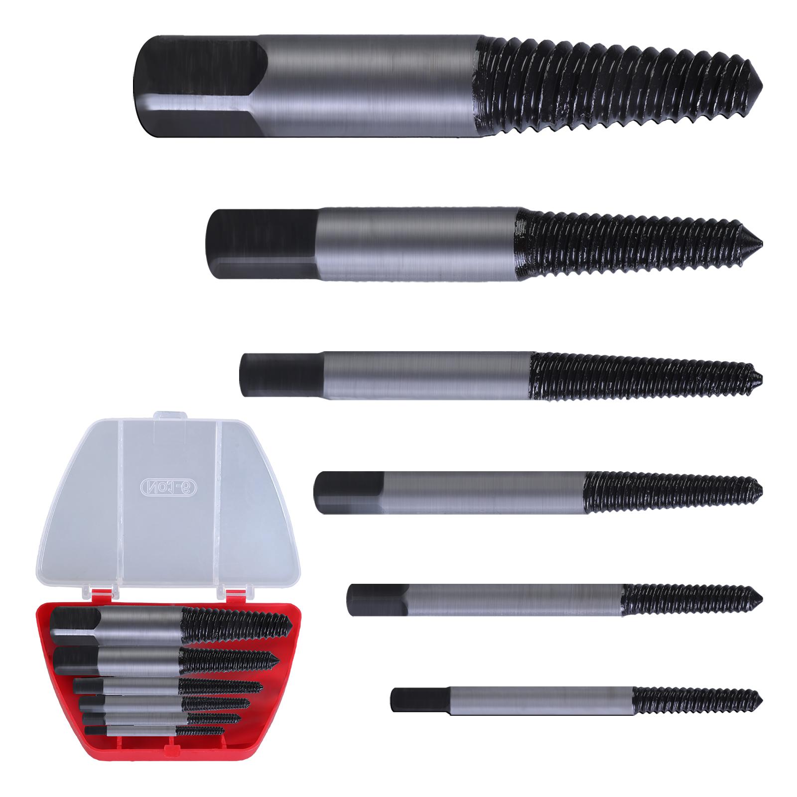 

Набор профессиональных экстракторов для винтов из 6 предметов, подходит для сломанных винтов и болтов при сантехнических работах, для удаления поврежденных винтов и труб.