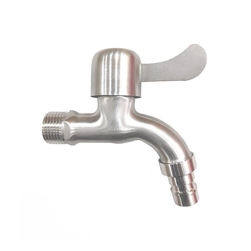 Stainless Steel Quick Open Universal 4-Point Multi-Functional Mop Sink Faucet