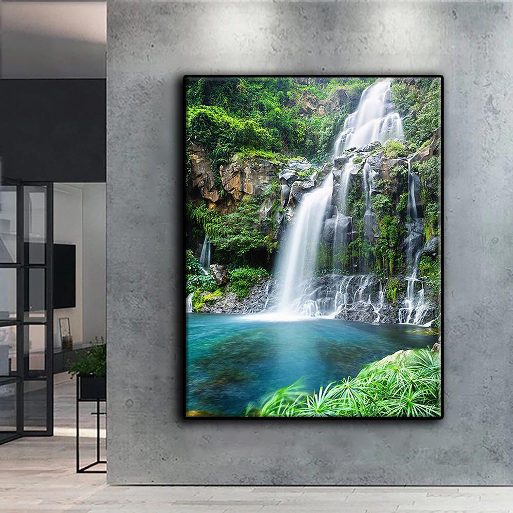 5D-Diamantgemälde, malerischer Wasserfall, DIY, Diamant-Stickerei, Strass, Heimdekoration