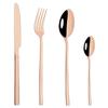 Blue Gold Mirror Dinnerware Cutlery Set Stainless Steel Tableware Set Home Knife Fork Coffee Spoon Flatware Silverware Set