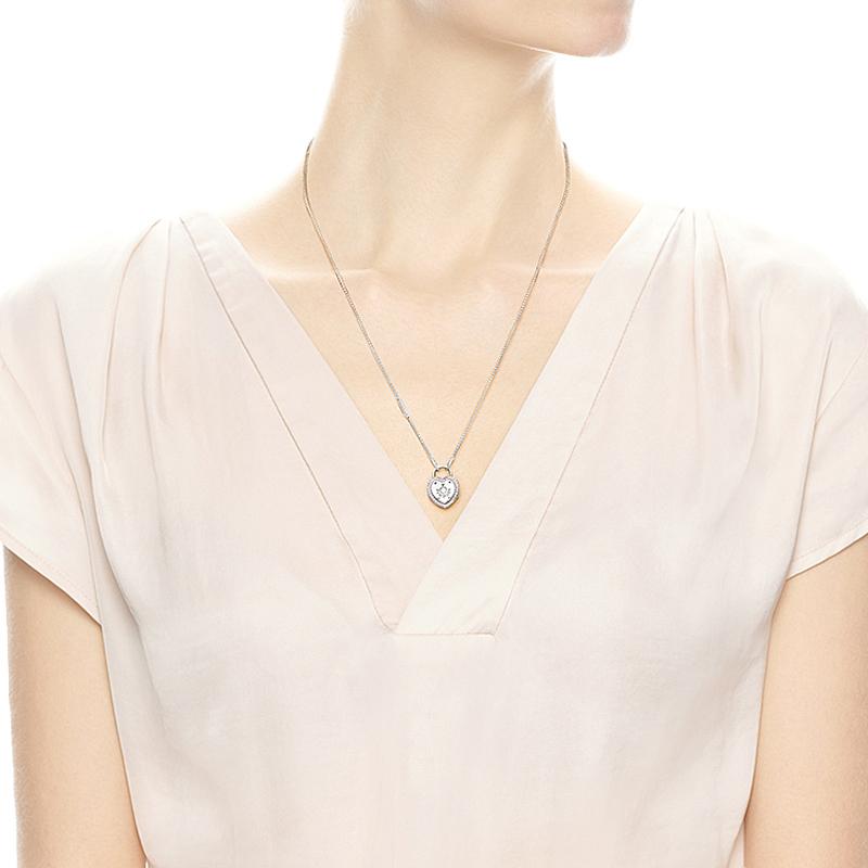 Pandora Lock of Oath Necklace Women's Silver 396583FPC