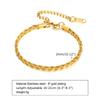 Paperclip Chain Bracelet for Women , Rectangle Link Stainless Steel, Adjustable Fashion Jewelry