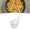 Deep Fry Basket Stainless Steel Mesh Basket with Handle Easy Clean Large Capacity Fry Cooking Tool