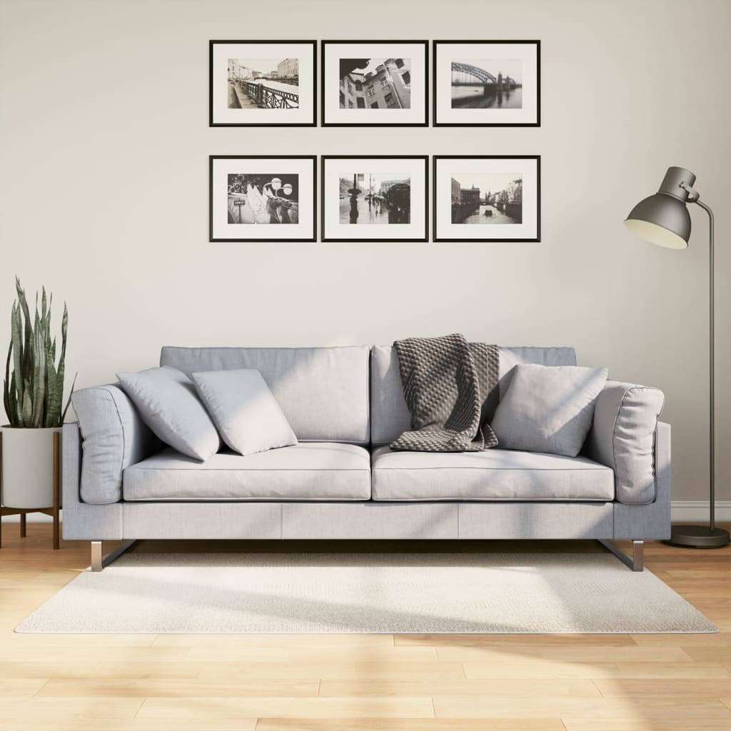IZA Rug Short Pile Scandinavian Style Cream 80 X 150 Cm