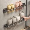 Portasciabatte da Bagno Senza Foratura Portasciabatte da Parete Slipper Storage Rack Camera da Letto Bagno Doccia Appendi Ciabatte da Bagno Organizzatore Babouche