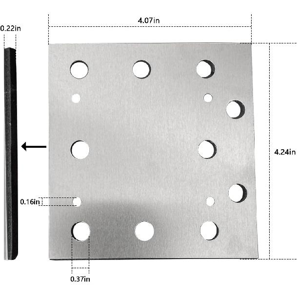 44-66-0475 Aluminum Plate w/Cushion Compatible With Milwaukee Electric Tools