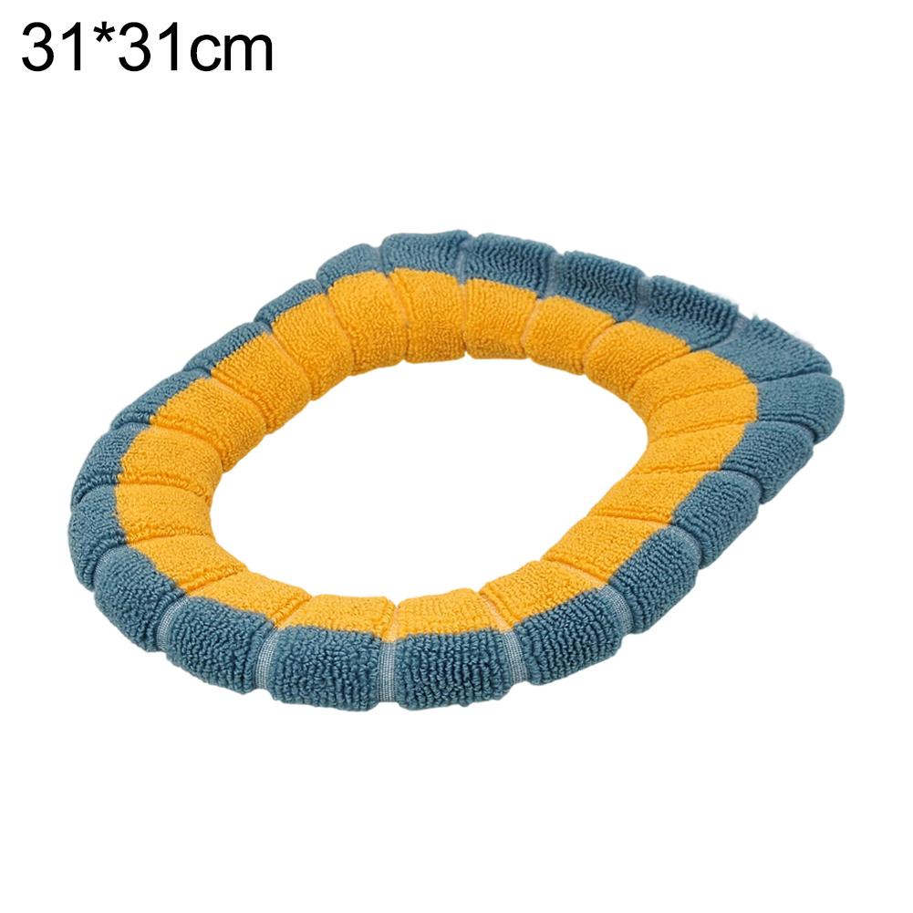 Soft Polyester Toilet Seat Cover Toilet Seat Pad Warm Seating
