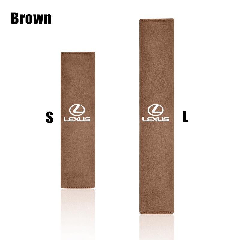 Luxury Suede Car Seat Belt Shoulder Cover Protector Pad For Lexus F-SPORT ES RX NX LS UX LM LX GX LC RZ IS CT GS RC HS SC TX LBX