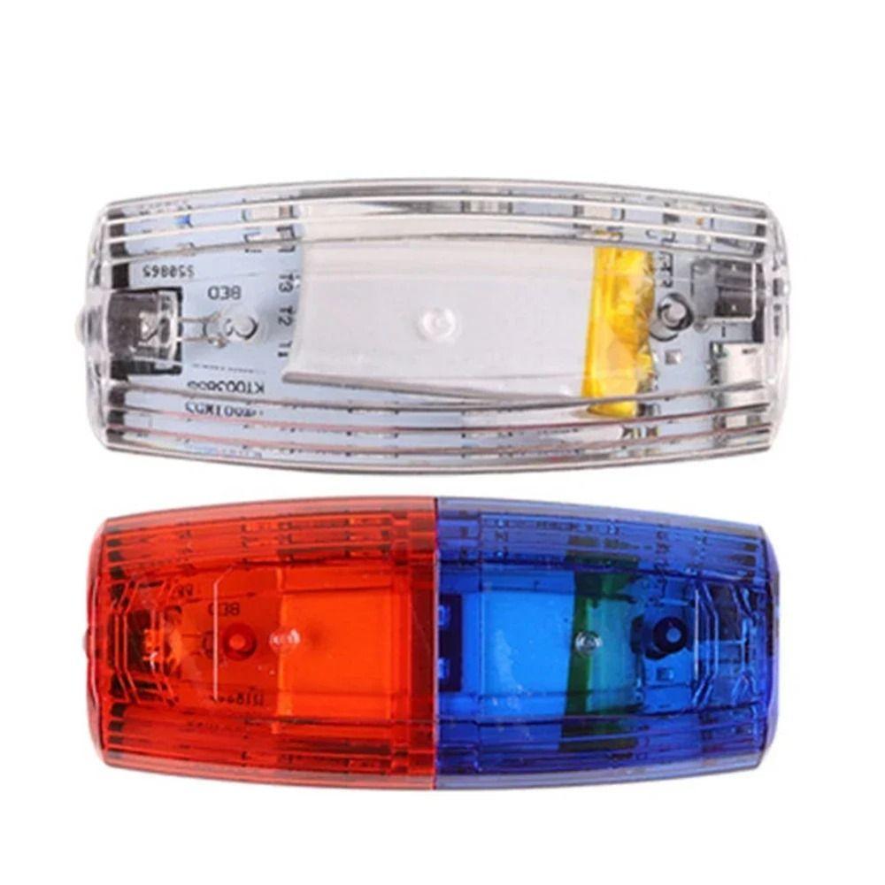 Rotes Blaues LED Schulter-Warnlicht Wasserdichtes Kleines Clip-on Warnlicht Wiederaufladbare Signallichter