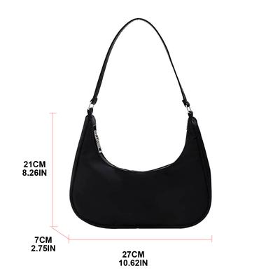 Linda bolsa Hobo Tote para mulheres pequena bolsa de ombro de nylon mini embreagem