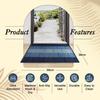 Anti Slip Front Door Mat | (38x58cm) Living Room Rugs for Entrance | Essential Small Rug for Office, Bedroom & Kitchen