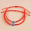 2 Pcs String for Evil Eye Bracelets for Women Men Black Black Red Hand Rope Brac