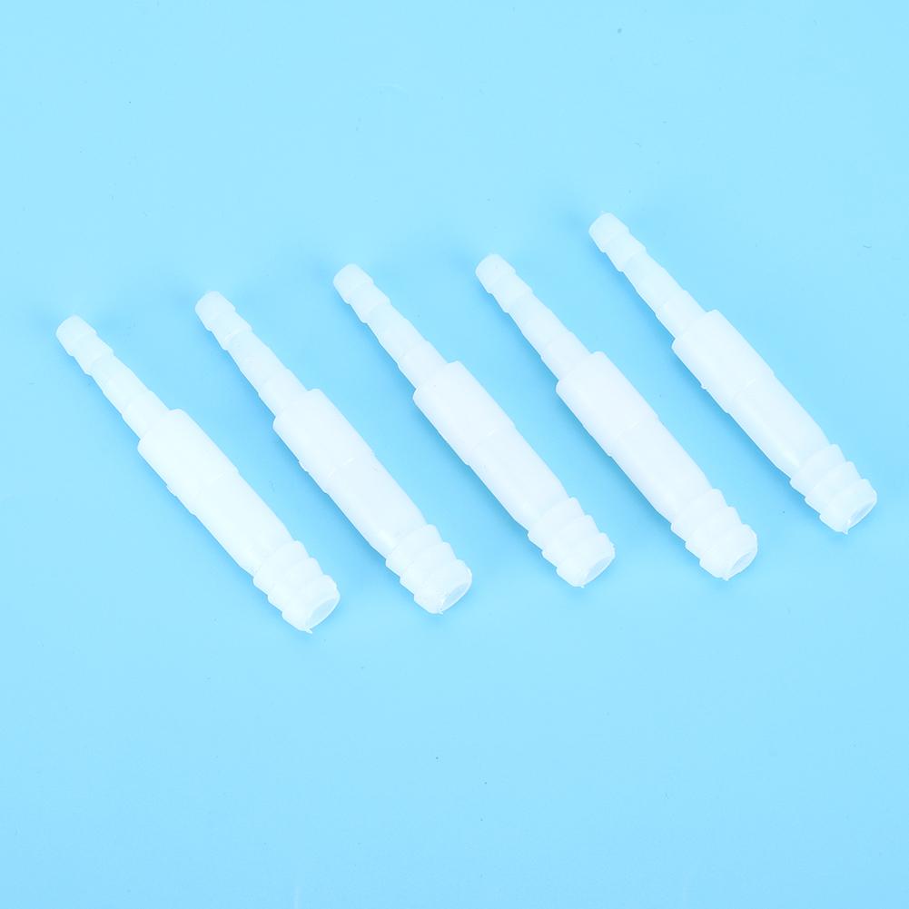 5PCS 4mm 8mm Aquarium Accessories Plastic Water Pipe Tube Fitting Straight Connectors