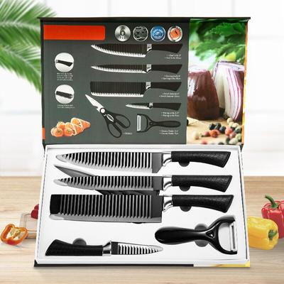 6PCS Kitchen Knife Fruit Knives Paring Utility Knife Paring  Slicing Chef Cooking Knife