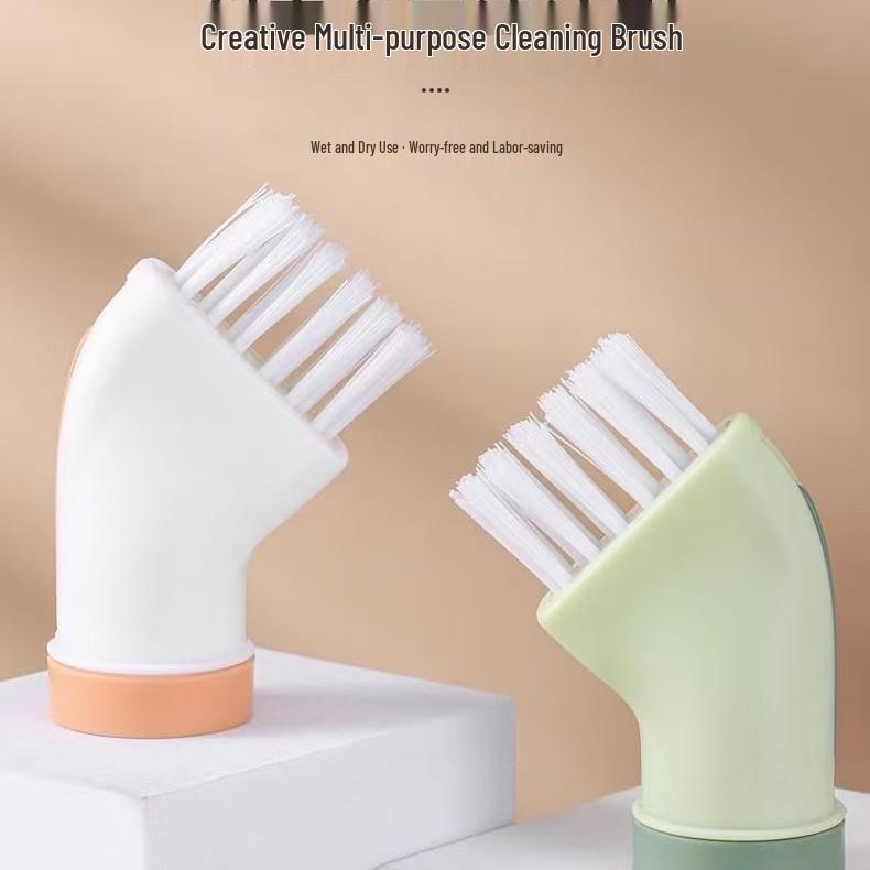 Versatile Multi-functional Water Bottle & Household Gap Cleaning Brush белый