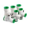 20mm Water Pipe Quick Connect: Direct PE No-Heat Fusion Fast Connector with 25mm PVC Ball Valve, Elbow, Tee, and 32mm Plug
