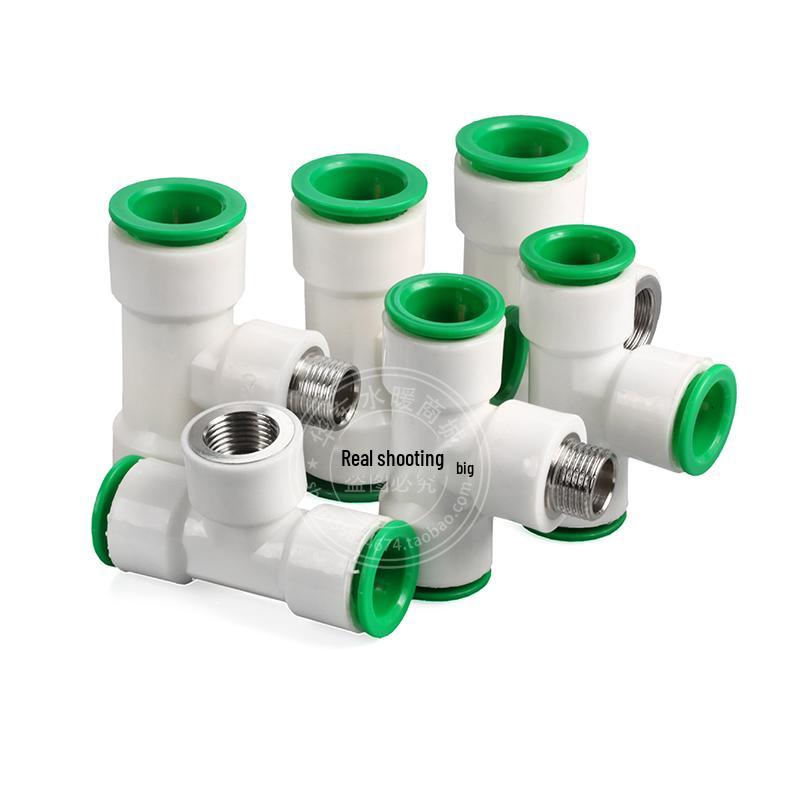 20mm Water Pipe Quick Connect: Direct PE No-Heat Fusion Fast Connector with 25mm PVC Ball Valve, Elbow, Tee, and 32mm Plug