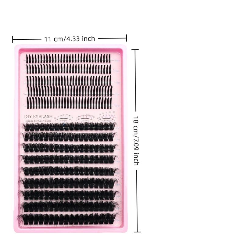 1 Box False Eyelashes Clusters Spiky Bottom Lashes Diy Manga Cluster Eyelash Extensions Waterproof Individual Lashes Clusters
