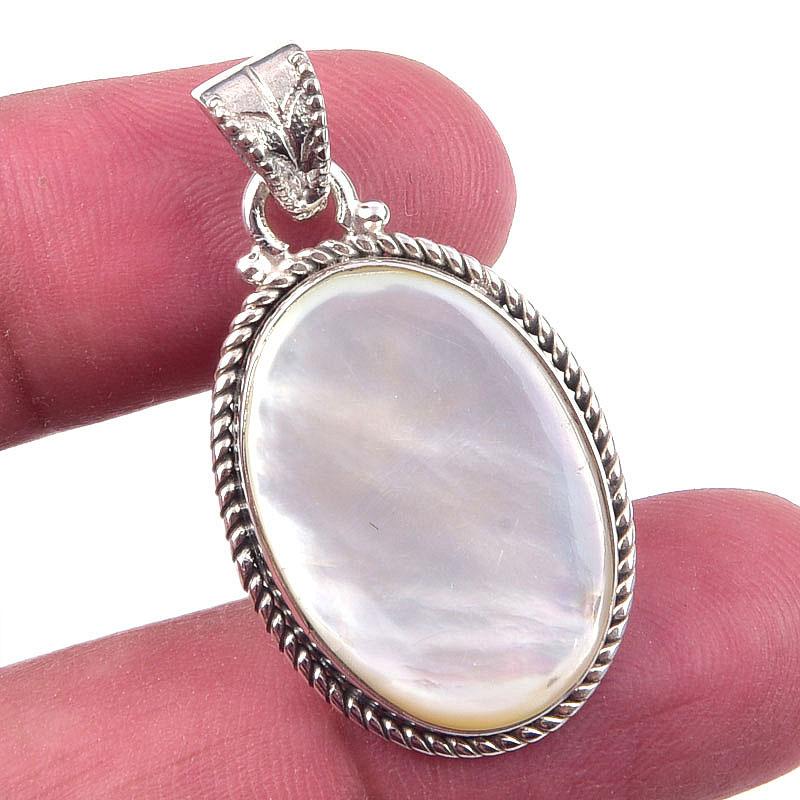 

Подвеска из чистого серебра 925 пробы с натуральным перламутром 1,50 дюйма K8H62