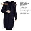 Damen-Wollmantel für Herbst und Winter mit Seitentaschen, Kapuze, einreihig, lockeres Karomuster, mittellang, dick, warm haltender Mantel für Pendeln, Dating, Reisen