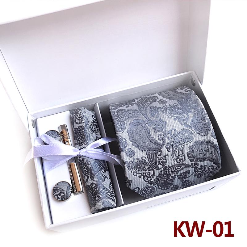 Men's Formal Tie Gift Box Set - 6 Pieces