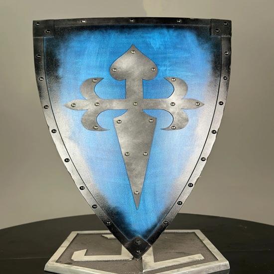 

71.12 Cm Blue Templar Shield Medieval Knight Black Cross Templar Shield Crusader Shield Battle Knight Heater Shield Best Gift