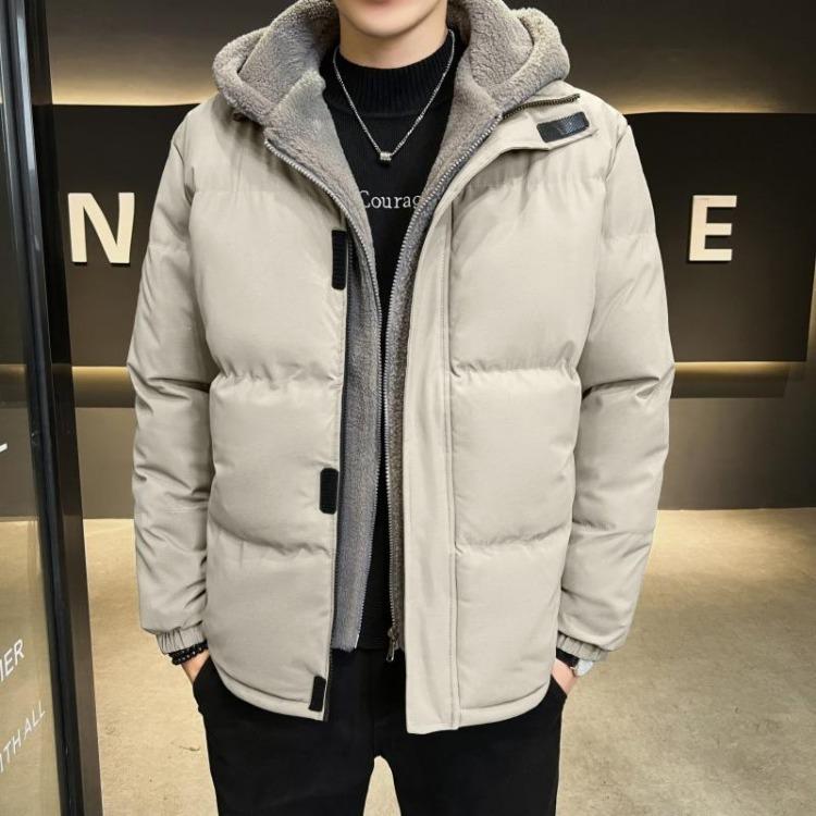 Winter Coat Men Cotton Hooded Down Casual Warm Jacket Coat Men