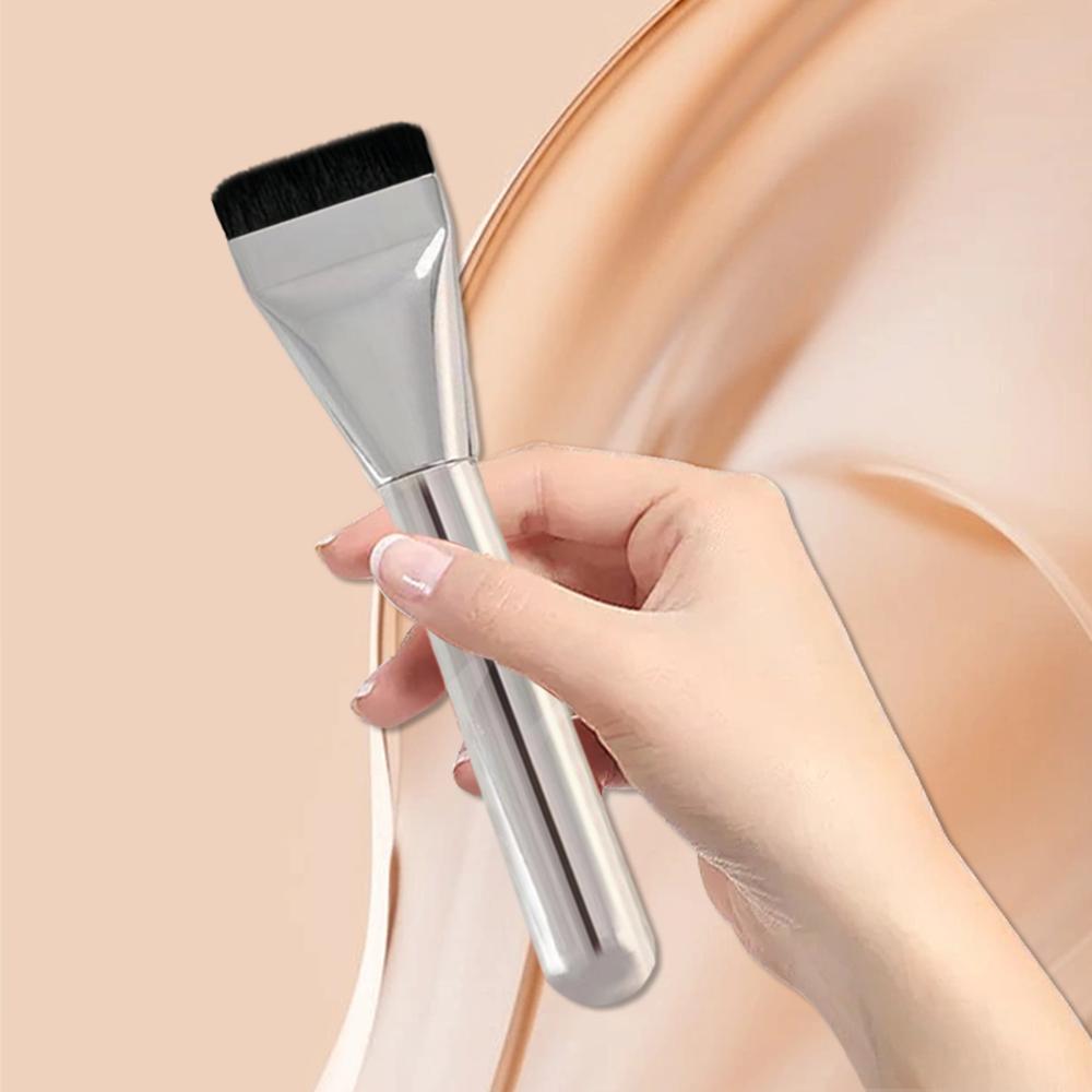 1PC Ultra Thin Foundation Brush Soft Hair Thin Face Contour Brush BB Cream Blender Mixed Foundation Cream Makeup Brush Makeup Tool