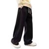 Teen Boys' Thick Velvet Straight-Leg Sports Pants for Autumn & Winter