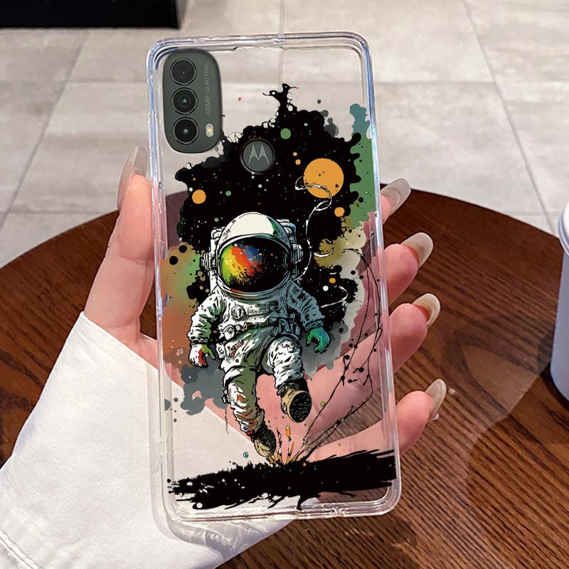 For Motorola Moto E40 / Moto E30 / Moto E20 Case Clear Silicone Jelly Soft TPU Back Cover Cute Rabbit Cat Dinasaur Phone Cases