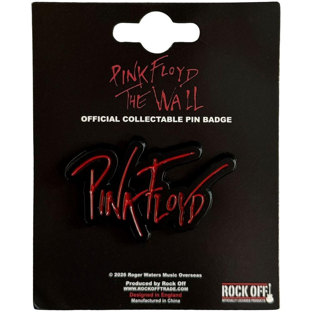 Pink Floyd The Wall Pin Text Logo Badge