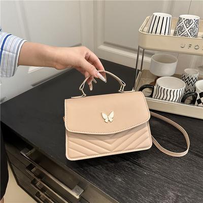 Versatile Popular New Bow Fashion Small Square Bag Women's Personality Casual Light Luxury High Temperament Messenger Bag