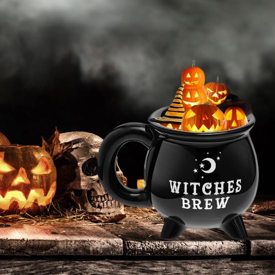 Personlig Heksekjele Krus Halloween Kaffekopp Unik Hekse Tekopp Wiccan Gaver til Kvinner Venner