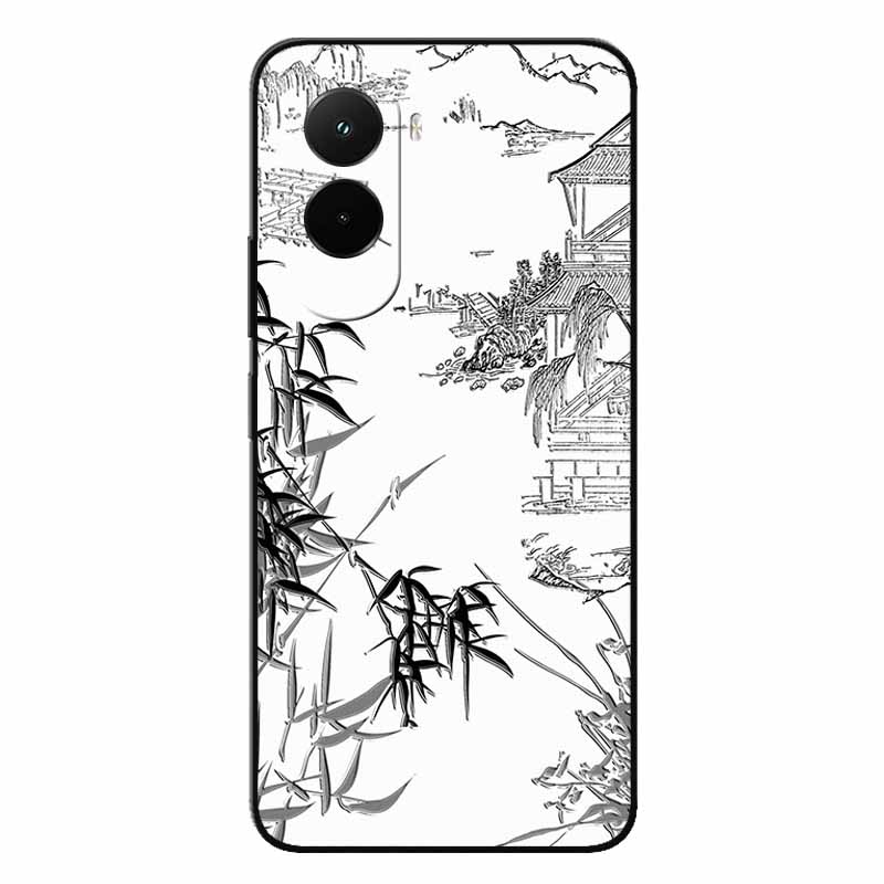 3D Relief Embossed Retro For Poco M7 4G Case Soft Silicone Back Cover For Xiaomi PocoM7 4G 3D TPU Relief Funda Poco M7  M7 4G 3D