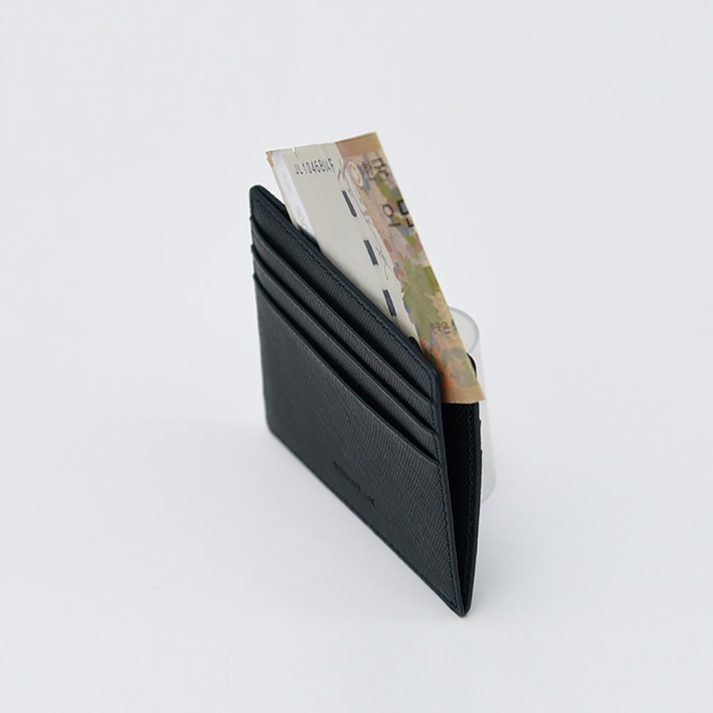Vermilan Saffiano Genuine Leather Slim Card Wallet 4 Colors