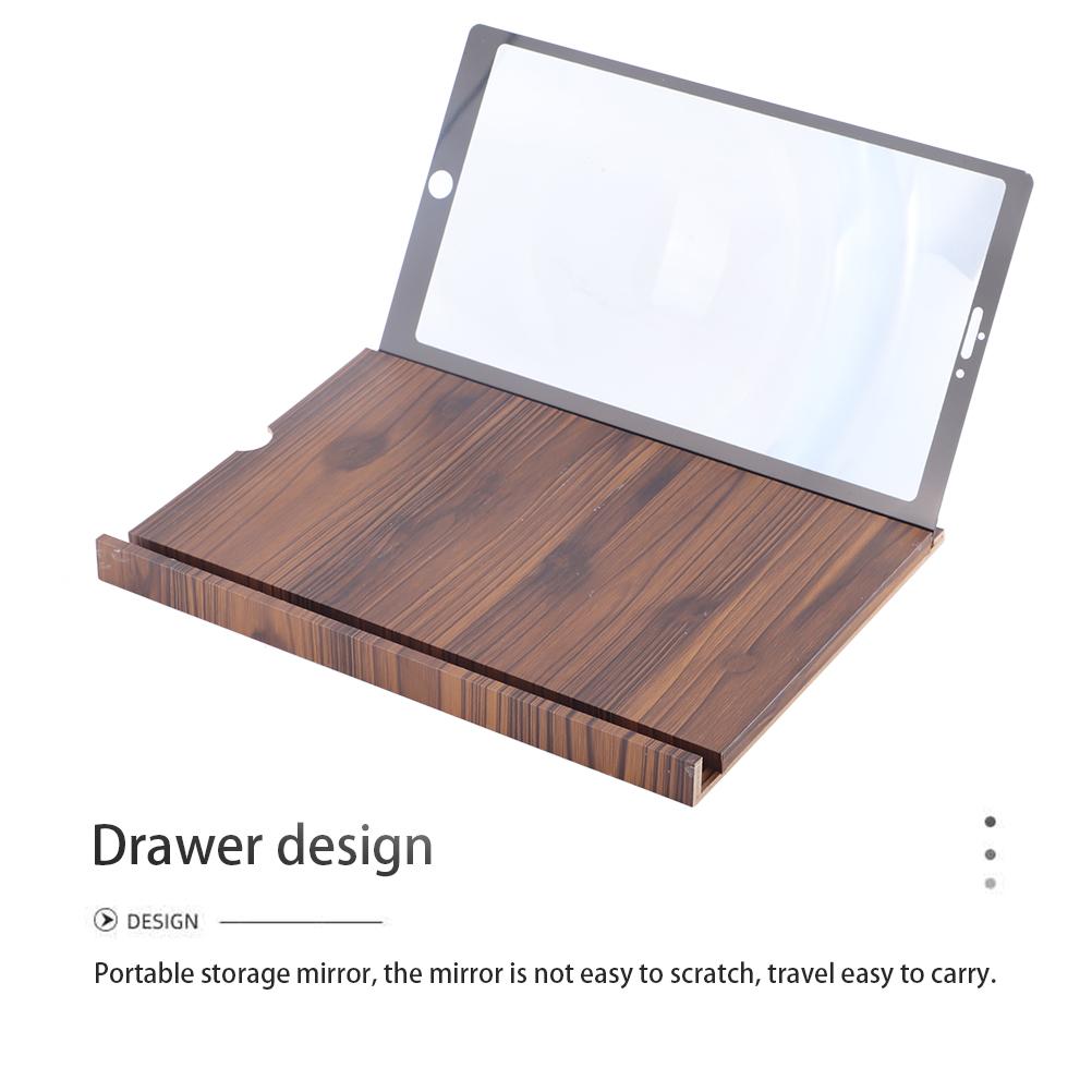 12-Zoll-Bildschirmvergrößerer für Handy Vertikal und Horizontal 3D HD Handy-Vergrößerungsbildschirm Verstärker Handy-Ständer mit