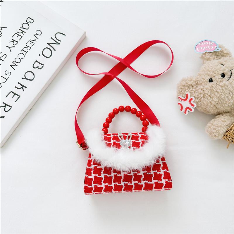 Adorable Red Princess Bag For Girls Featuring Fun Plaid Bow Design Perfect For Preschool