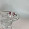 Silver Needle Dongdaemun Fresh Colorful Earrings - Simple, Versatile, Luxury Studs with a High-End Sense