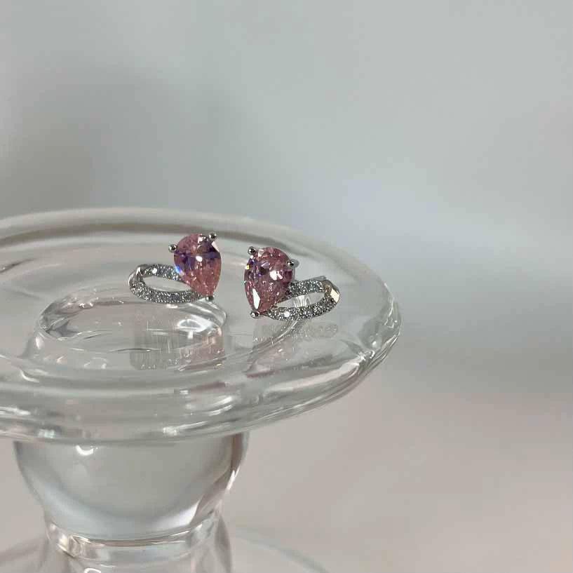 Silver Needle Dongdaemun Fresh Colorful Earrings - Simple, Versatile, Luxury Studs with a High-End Sense
