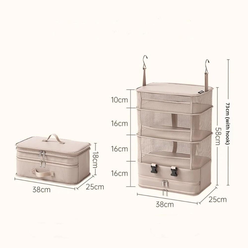 Large Capacity Travel Clothes Storage Bag Multi functional Easy to Carry Wardrobe Hanging Bag Foldable Underwear Storage Bag