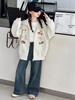 2025 Girls' Stylish Hooded Fleece-Lined Coat for Autumn/Winter