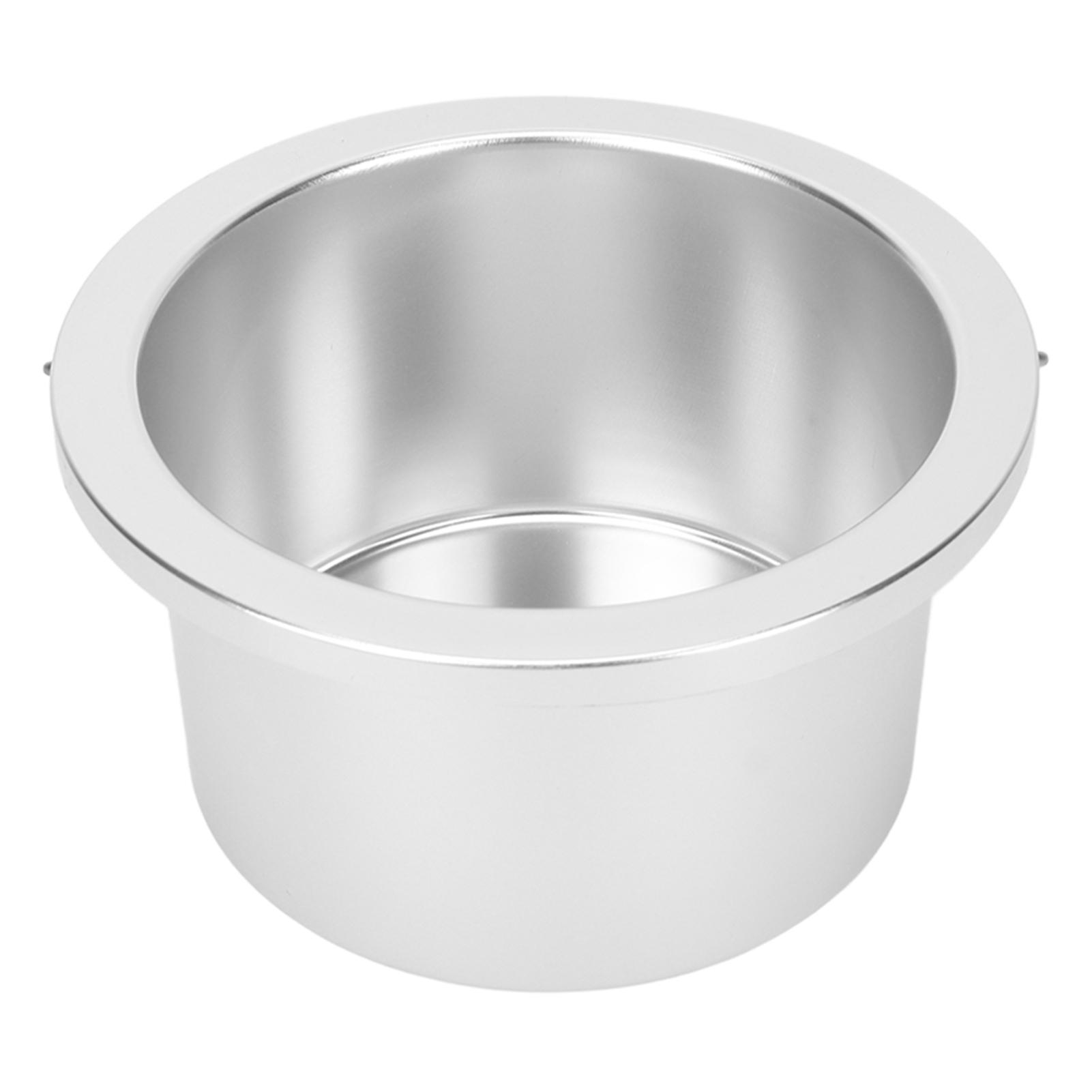 

4.13in Wax Heat Machine Replacement Pot Aluminium Alloy Heating Quickly Evenly Wax Warmer Inner Pot Silver
