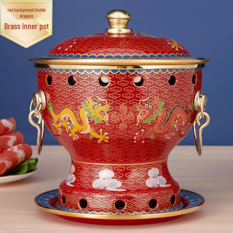 

Single Person Enamel Copper Hot Pot
