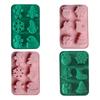 Food Grade Holiday Baking Tool Silicones Snowmans Santa Candy Chocolate Molds For Christmas Treats And Cake Decorations