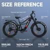 TIFGALOP adult electric bike, 26-inch mountain bike, 1500W motor, 52V 21Ah battery, 40-80 km range, dual shock absorbers, dual drive